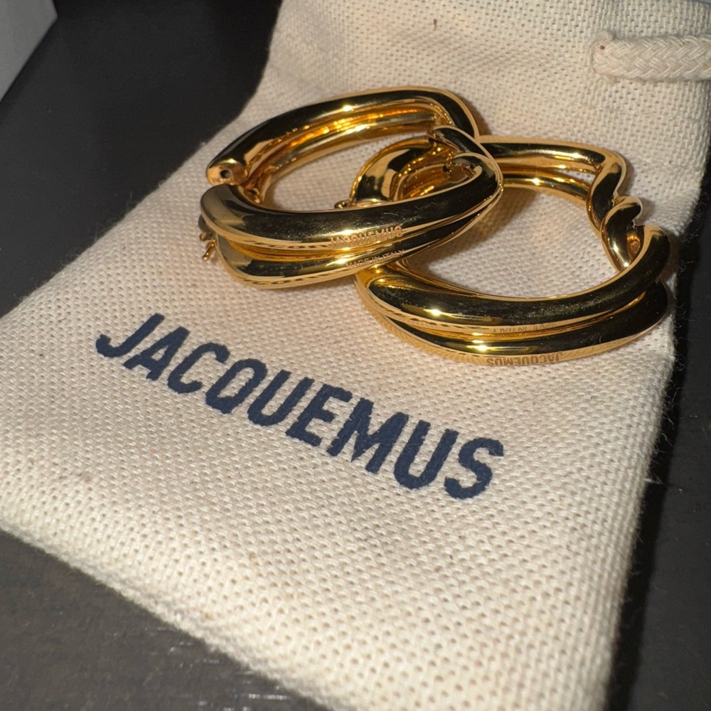 Jacquemus Twisted Gold Earrings